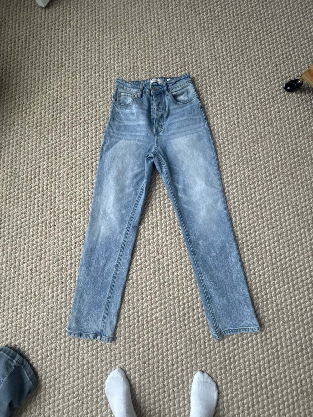 KanCan Signature Baggy Fit Light Wash High Rise Jeans Size 24